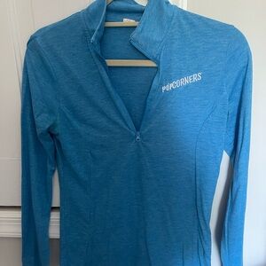 Blue PopCorners Quarter-Zip Pullover